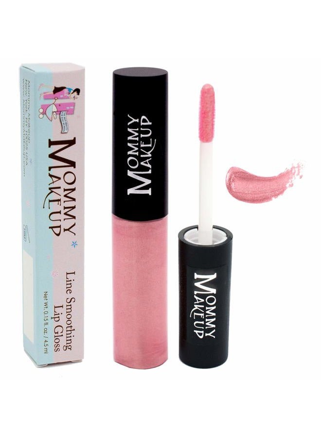 Line Smoothing Lip Gloss with Brown Algae & Golden Seaweed - Glossy, Moisturizing, High Shine, Paraben Free Lipgloss in Pinkalicious (A Shimmering Jewel Pink)
