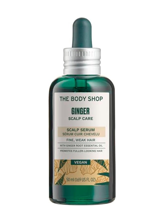 Ginger Hair Serum – Leave-In Serum for Thicker, Fuller & Denser-Looking Hair, With Ginger Root Density Complex, Lightweight & Non-Greasy, Suitable for Fine, Weak & Sensitive Scalps, 50ml