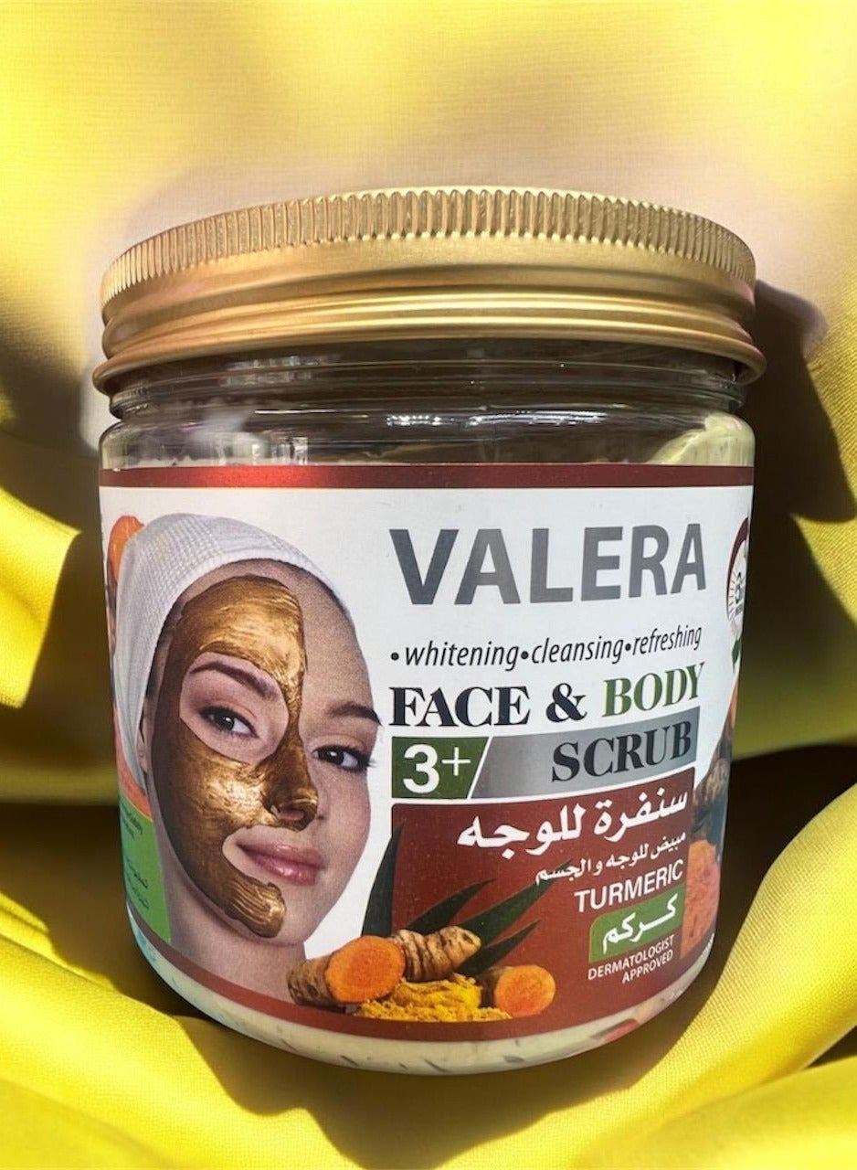 Face And Body Scrub With Turmeric For Whitening & Cleansing And Refreshing 521 ml