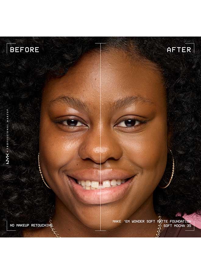 Make 'EM Wonder, 24H Soft Matte Foundation, Undetectable  Finish, Soft Mocha - image 4