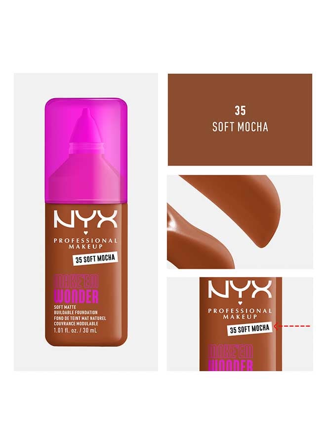 Make 'EM Wonder, 24H Soft Matte Foundation, Undetectable  Finish, Soft Mocha - image 5