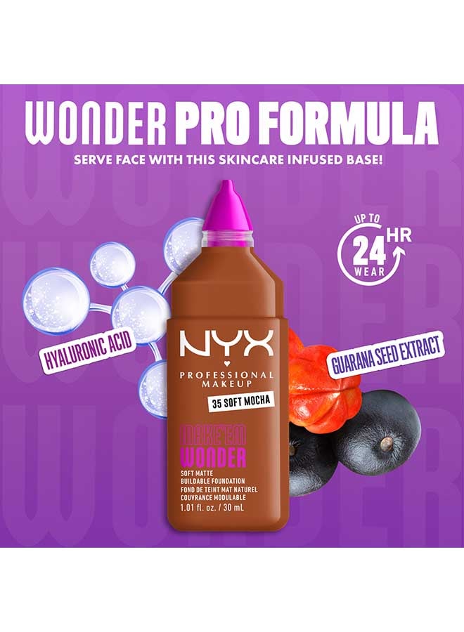 Make 'EM Wonder, 24H Soft Matte Foundation, Undetectable  Finish, Soft Mocha - image 8