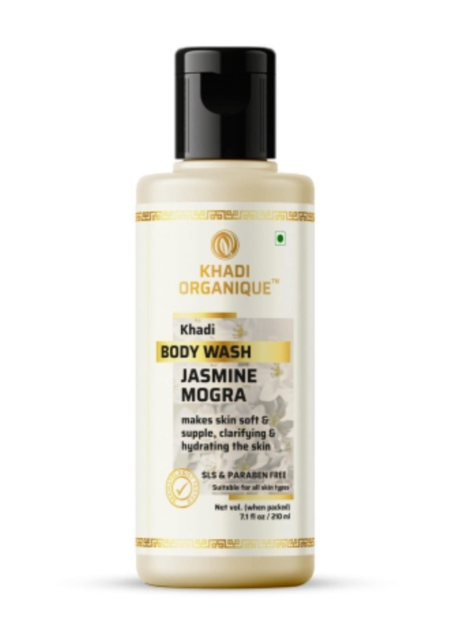 Khadi Organique Jasmine Mogra Body Wash (SLS,PARABEN FREE) 210 ML