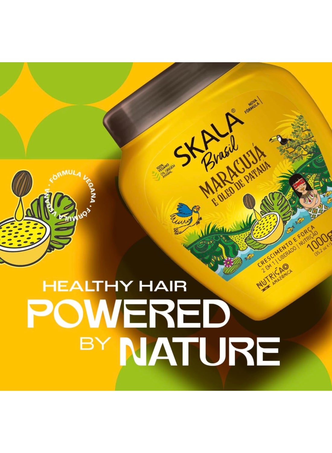Maracuja with Patua Oil I Hydration and Strength I For Damaged and Brittle Hair I 1000 grams - image 2