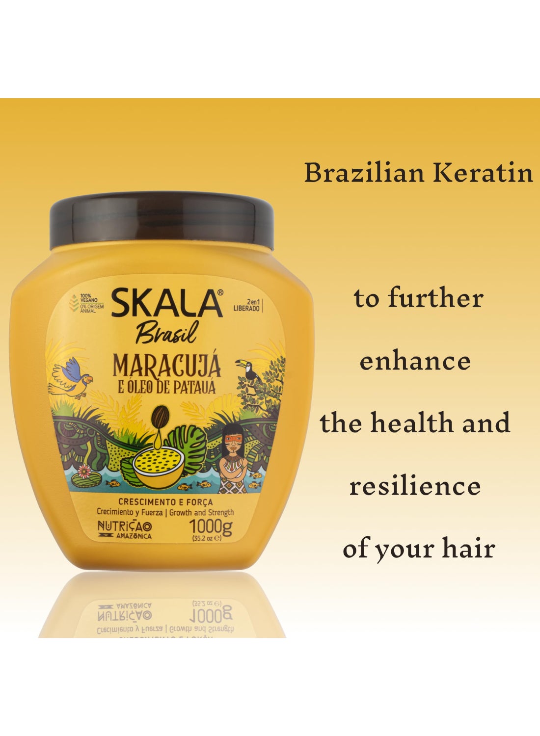 Maracuja with Patua Oil I Hydration and Strength I For Damaged and Brittle Hair I 1000 grams - image 4