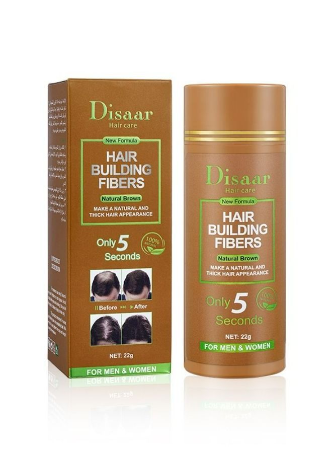 HAIR BUILDING FIBERS Natural Brown 22g