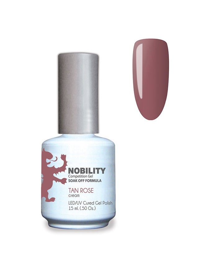 Gel Nail Polish 15 ml, Long Lasting, Chip Resistant, Requires Drying Under UV Led Lamp Tan Rose Nbgp12