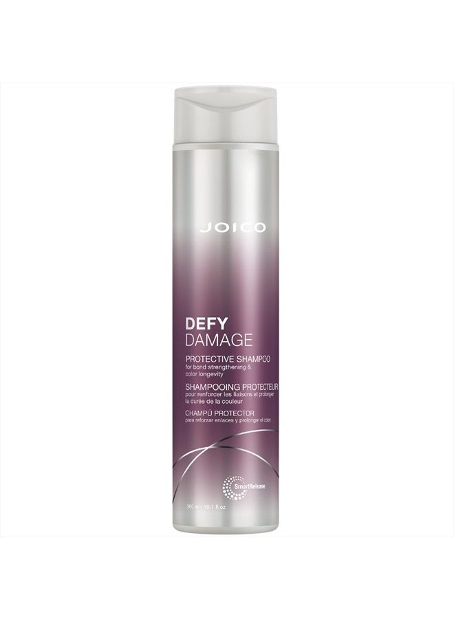 Defy Damage Protective Shampoo | For Color-Treated Hair | Strengthen Bonds & Preserve Hair Color | With Moringa Seed Oil & Arginine | 10.1 Fl Oz