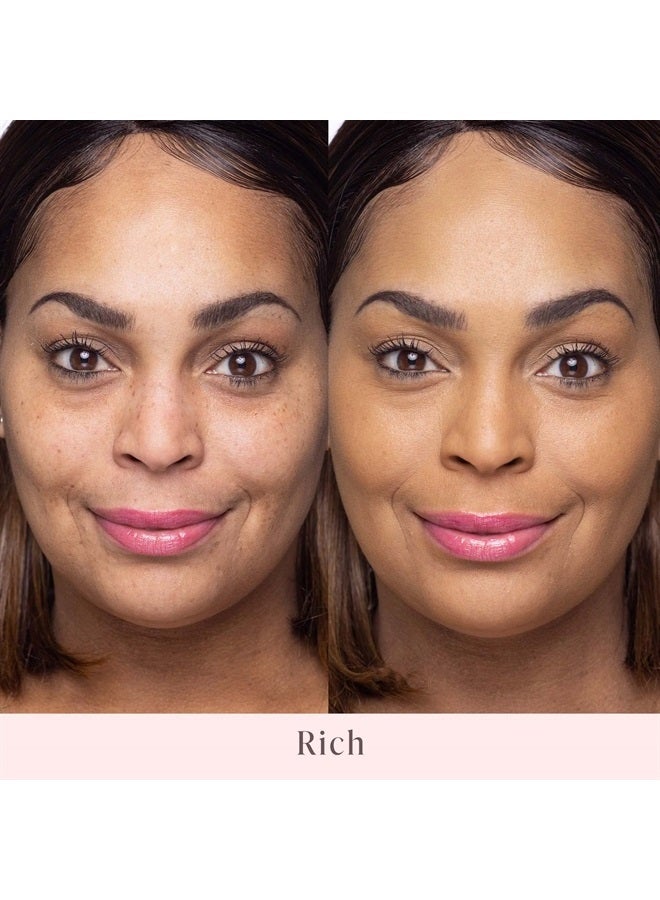 Soft as Silk Powder Foundation - Rich - Buildable Light to Medium Coverage - Lightweight Matte Finish