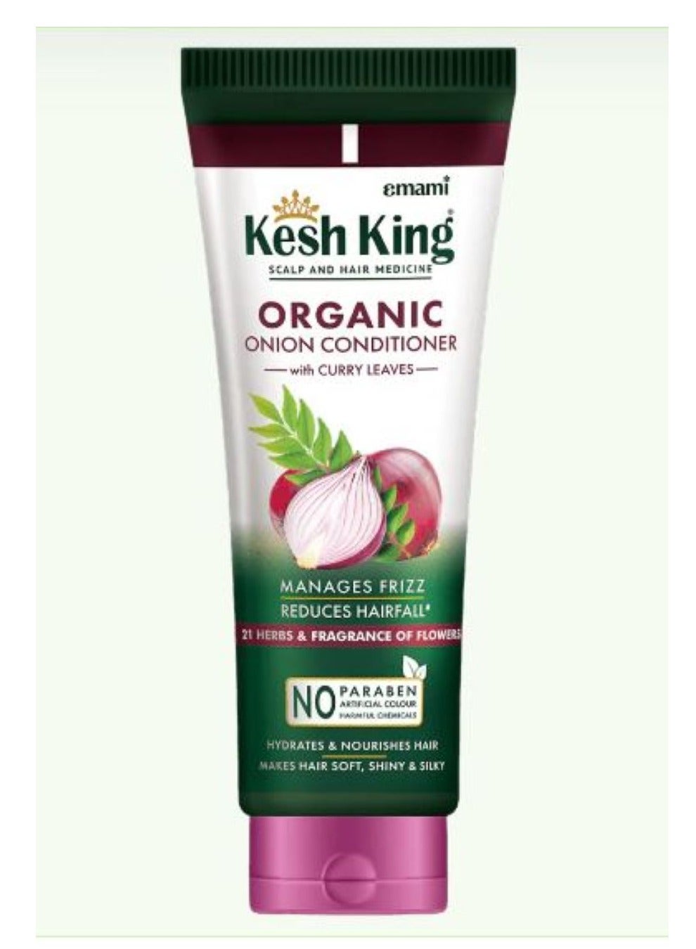 Kesh King Organic Onion Conditioner with Curry Leaves for hydrated and nourished hair 200ml