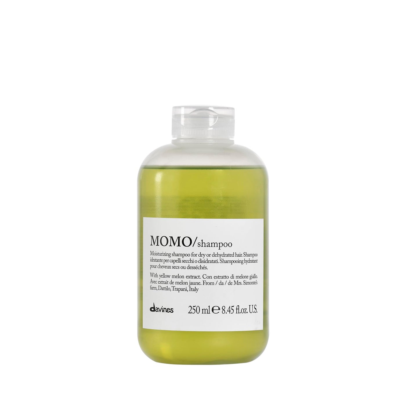 Davines Momo Moisturizing Shampoo for Dry and Dehydrated Hair, 8.45 Ounce