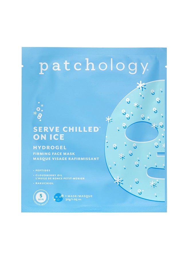 Patchology Iced Hydrogel Mask – Arctic Cooling for Inflamed Skin, Peppermint & Aloe, Refreshing Treatment for Heat Irritation Relief 1 Count
