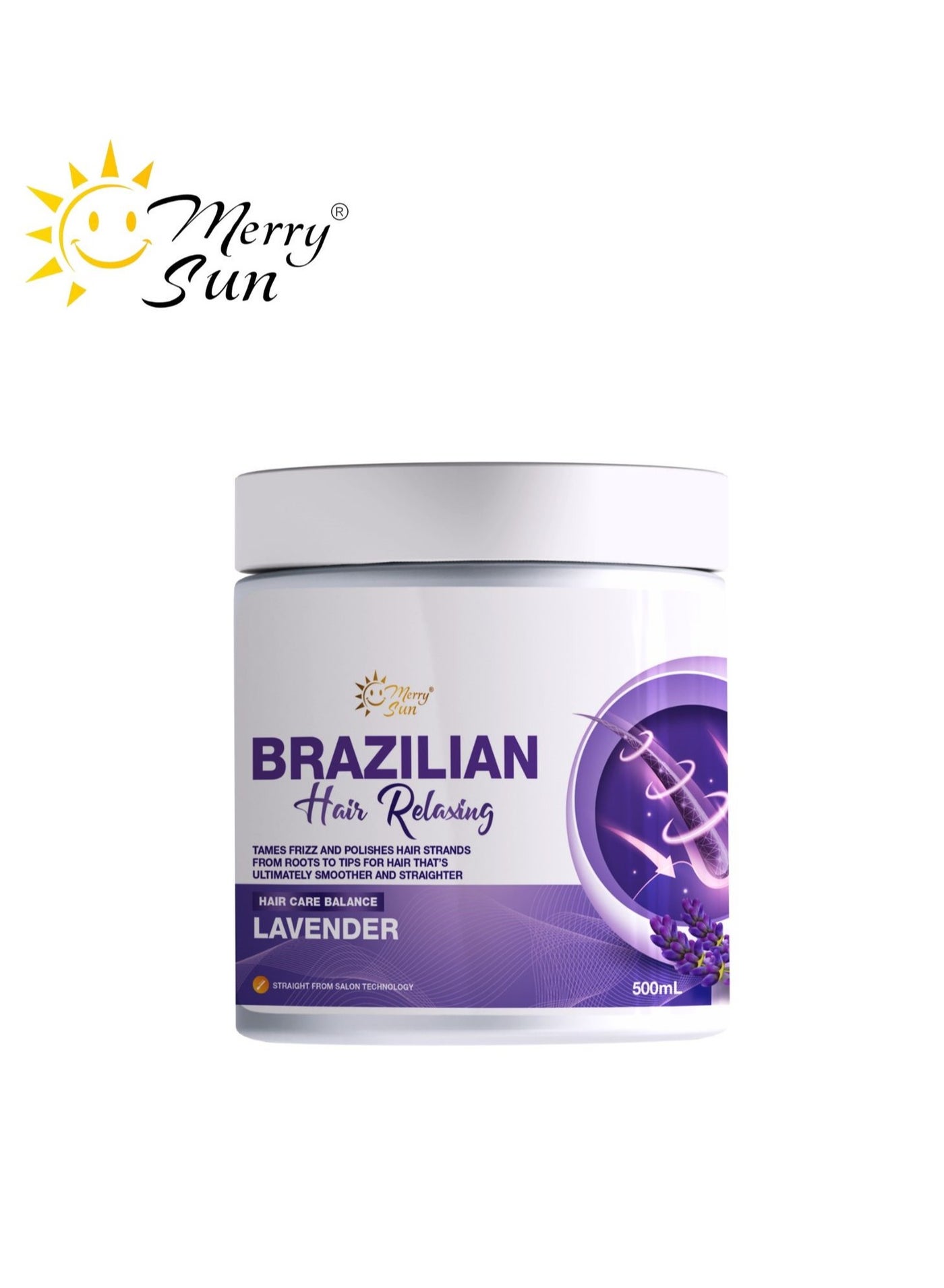 Brazilian Hair Relaxing Lavender Hair Care Balance Treatment 500ml
