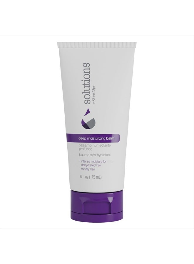 Solutions Deep Moisturizing Balm, 6oz | Repairs & Moisturizes Damaged Hair | For Dry, Coarse, or Curly Hair