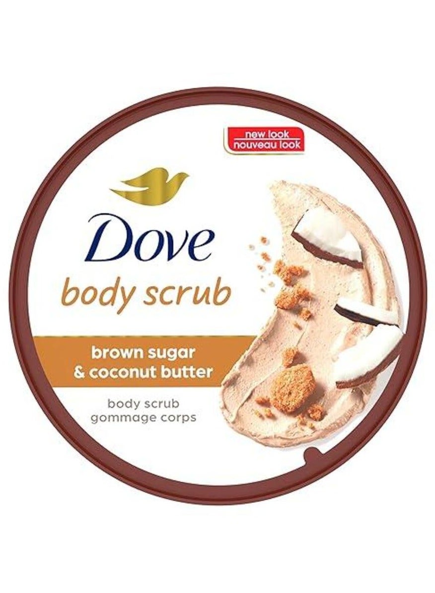 Dove Exfoliating Body Polish Scrub with Brown Sugar & Coconut Butter 298 g