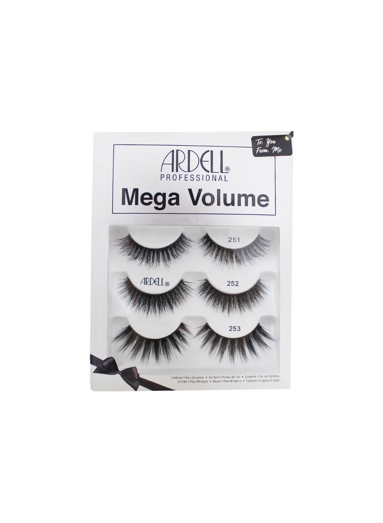 Ardell Mega Volume 3-Pack Strip Eyelashes - Holiday Edition, Dramatic Eye Look