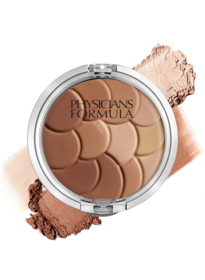 Magic Mosaic Multi-Colored Bronzer, Highlighting, Contour Powder, Light Bronzer/Bronzer, Dermatologist Tested, Clinicially Tested