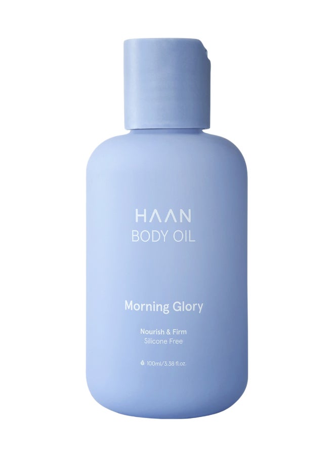 Haan Body Oil Morning Glory 100ml – Energizing Hydration for Dry Skin, Vitamin E & Plant Oils, Scented Body Treatment for Flakiness Relief 100ml