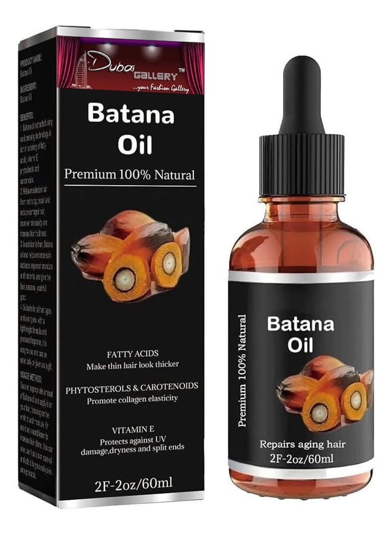 Organic Batana Oil for Hair Growth, Batana Oil, 100% Pure Batana Oil, Spoiled Raw Batana Oil for Hair Growth, Repair Damaged Hair, Prevent Hair Loss, Promotes Hair Thickness & Hair Wellness