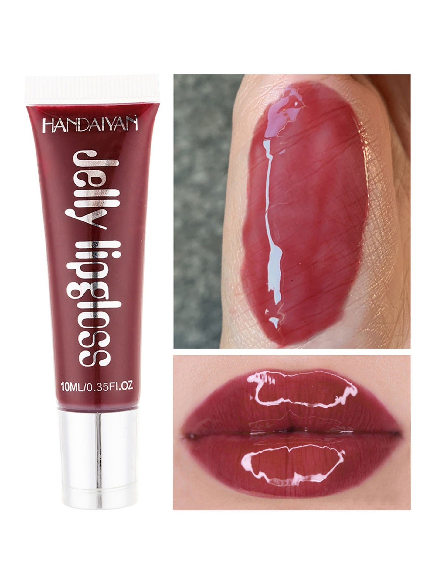 Lip Gloss Hydrating Moisturizing Long Lasting High Glossy Jelly Lip Stain Super Gloss Balm Oil Tinted Treatment Lip Glow Glass Shine Glitter Makeup Beauty Colored Bright Lifter For Women Girls