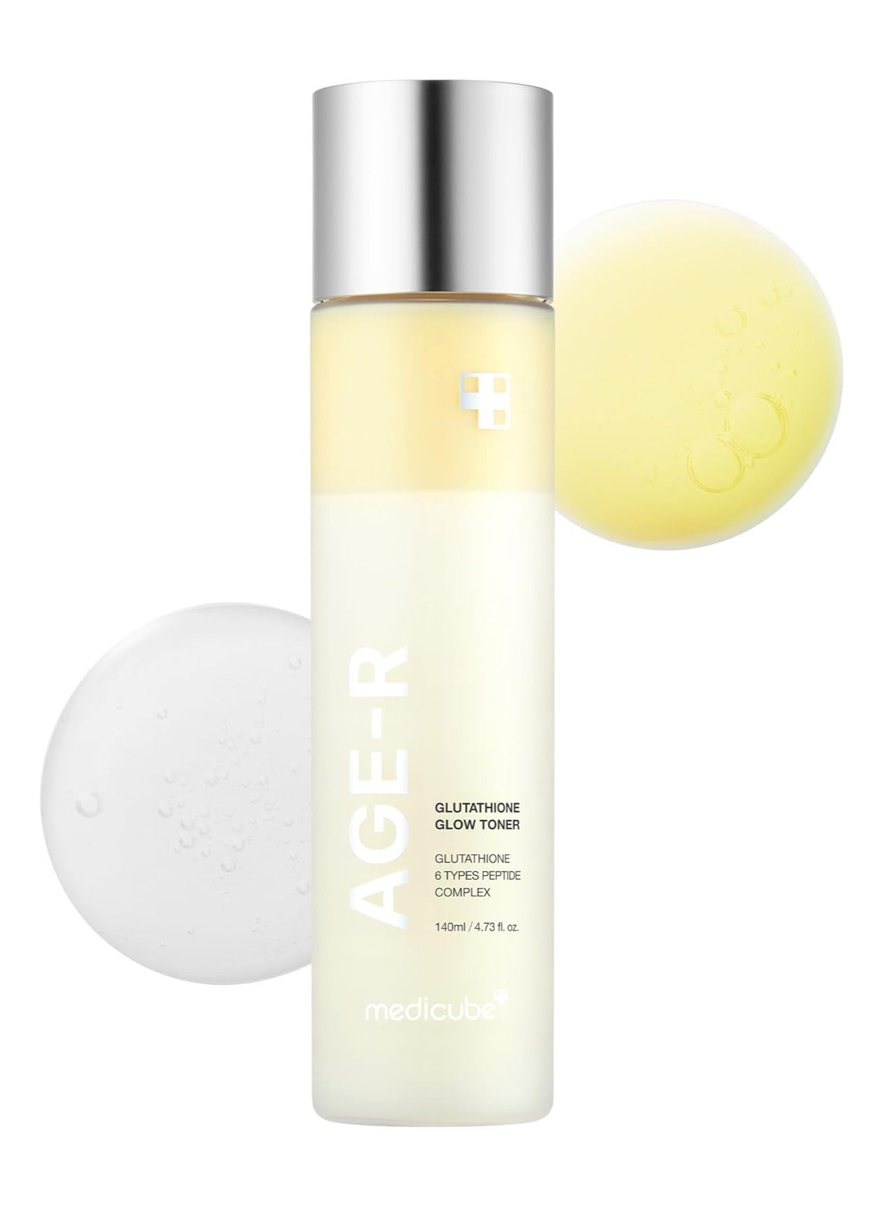 Age-R Glutathione Glow Milky Toner, Low-Irritation Double Layer Toner for Glass Glow Skin with Peptide, Even Skin Tone, Radiance, Hydration, Korean Skincare