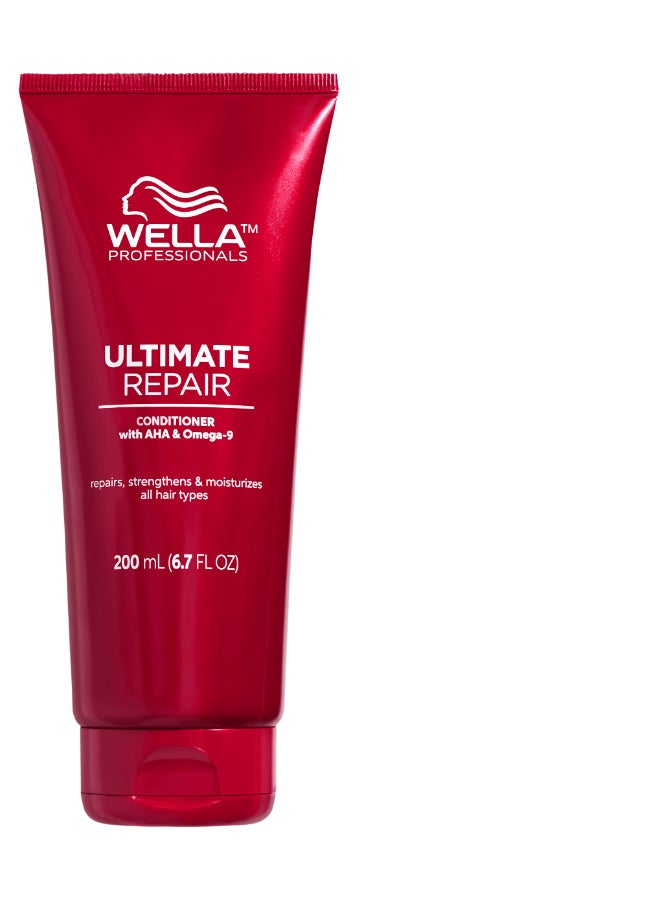 Ultimate Repair Conditioner For Damaged Hair - Deeply Nourishes And Detangles With Aha And Omega-9 (200 Ml)