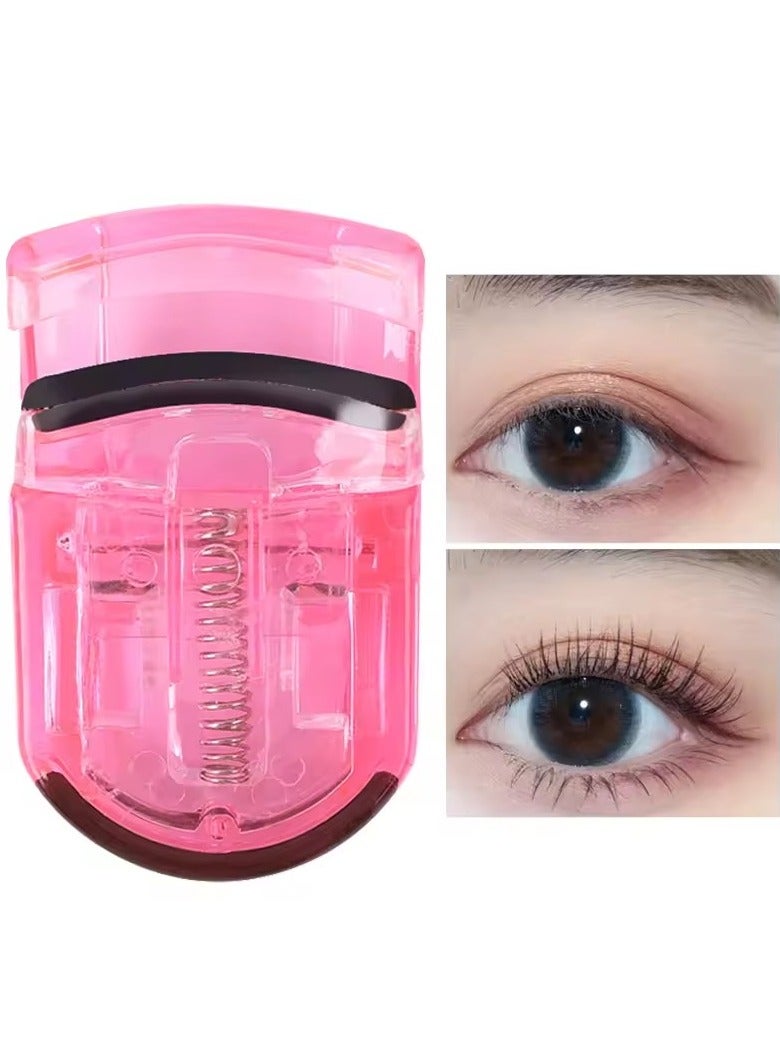 1pc Mini Plastic Eyelash Curler Portable Eyelashes Curling Clip Lash Tweezers Cosmetic Makeup Tools Accessories