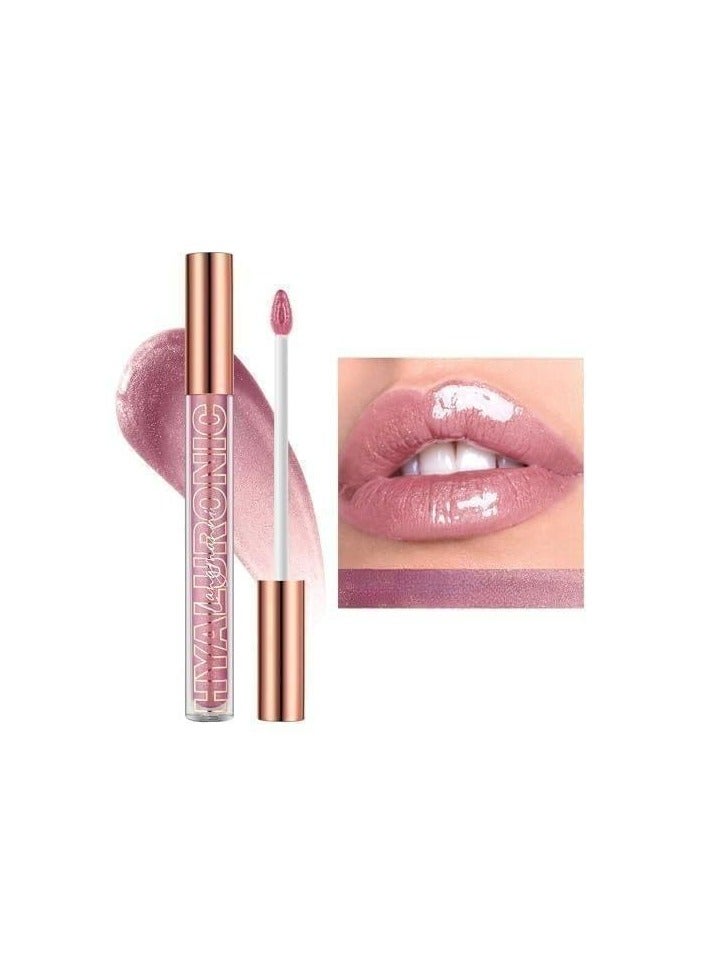 "LANGMANNI Hyaluronic Acid Glitter Lip Glaze: Eight Shades of Moisturizing Brilliance" (#03)