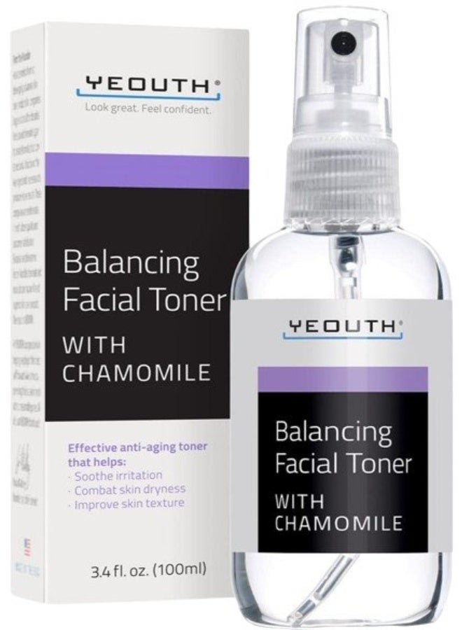 Balancing Facial Toner With Chamomile, Allantoin, Alcloxa, 3.4Oz