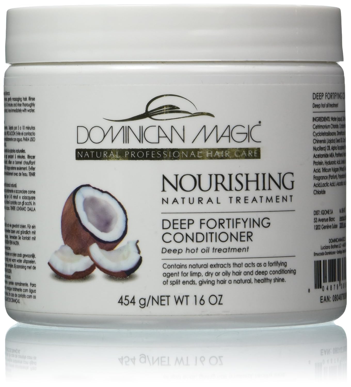 DOMINICAN MAGIC Nourishing Deep Fortify Conditioner â€“ 16oz - Intensive Repair & Hydration for Dry, Damaged, or Curly Hair - Strengthens, Softens & Restores Shine