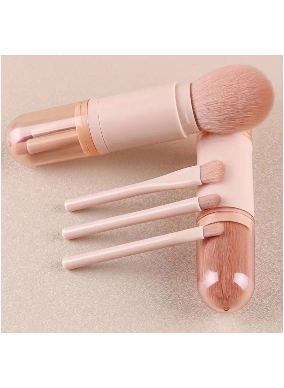 1 Pc Portable Blush Brush 4-in-1 Travel Small Makeup Set, Eyeshadow Brush Travel Makeup Brush Portable Ultra Small Four-Piece Set