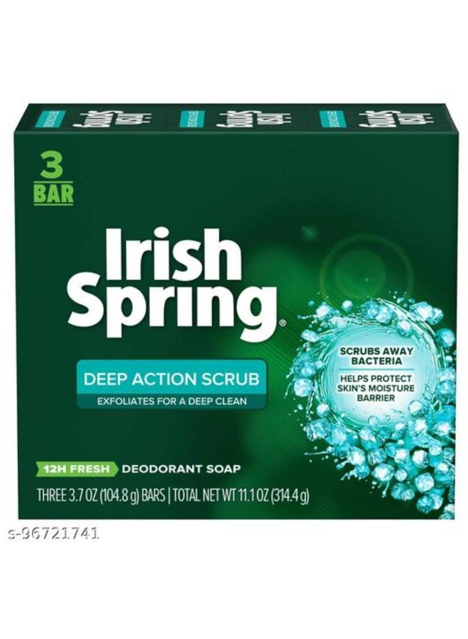 Deep Action Scrub Deodorant Soap 3 Bar