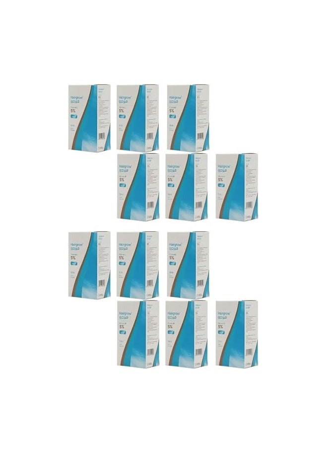 Hair Grow 5 Minoxidil, 50 ml Pack of 12