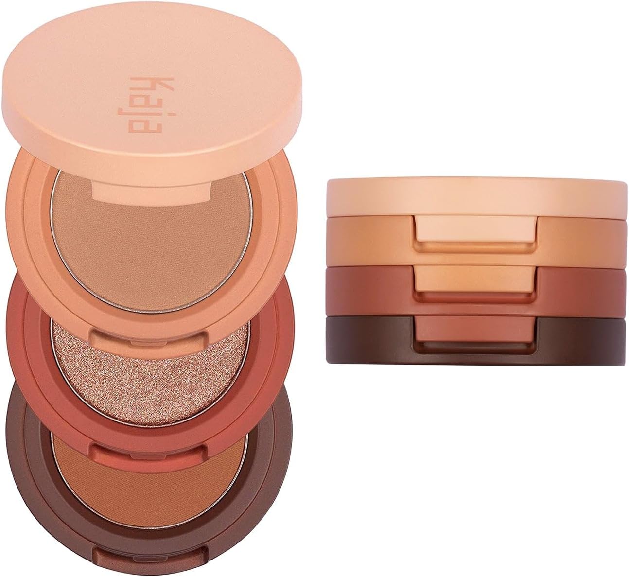 Beauty Bento Eyeshadow Trio - Spiked Ginger - 3 in 1 Mosaic Chrome Shimmer Matte Eye Shadow Palette - Long Lasting Blendable Pigmented Vegan Cruelty Free Compact Makeup