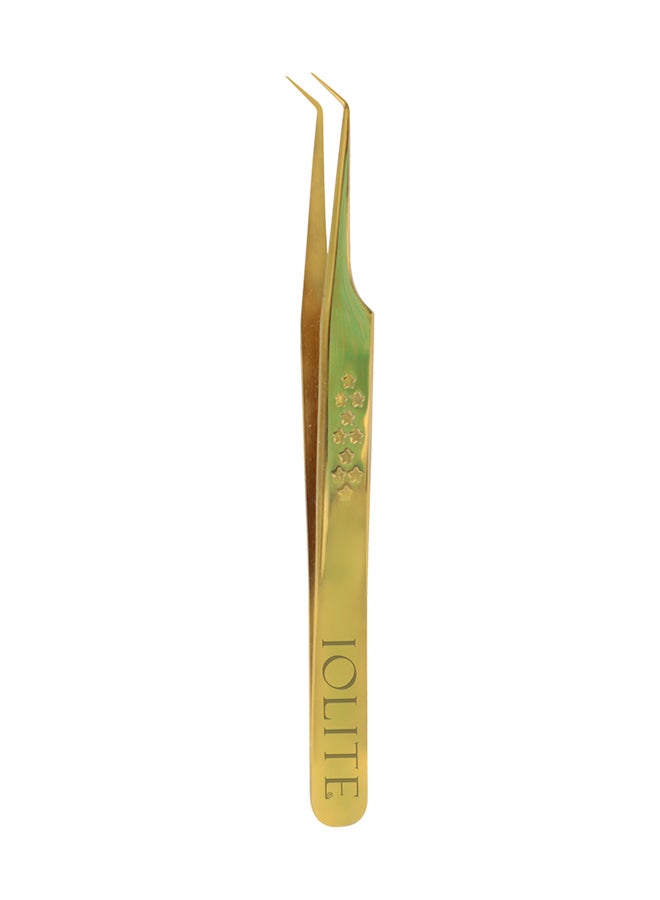 Lash Tweezer Professional Stainless Steel Curved Precision Tweezers for Eyelash Extensions, Volume Lashes, Electronics, Laboratory Work, Jewelry-Making,Crafting,Soldering, 2D-3D False Lashes, Nail Art