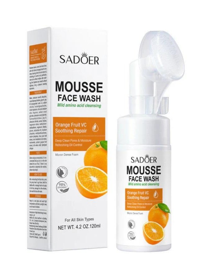 Orange VC Mild Amino Acid Cleansing Mousse Face Wash 120ml