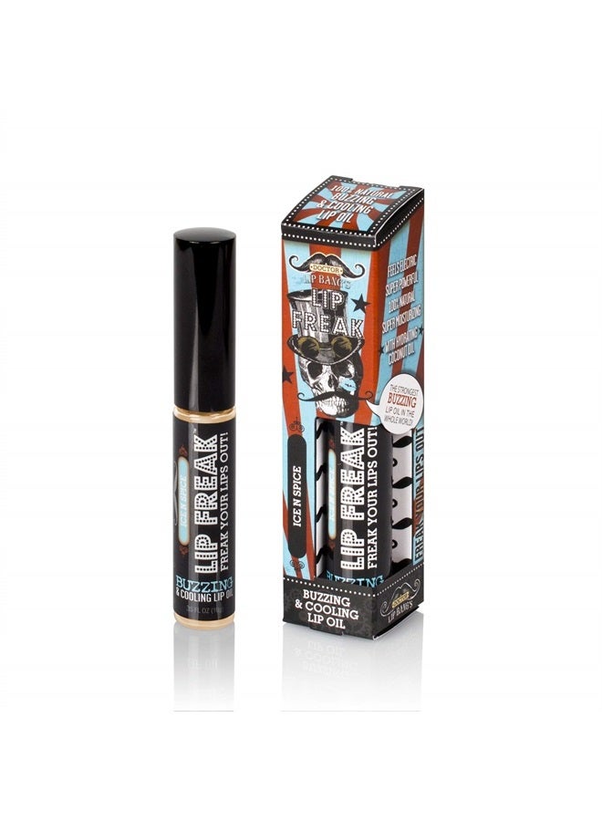 BUZZING Lip Oil | Lip Freak| 100% All Natural | Cruelty Free | Lightly Tinted | Ice-N-Spice