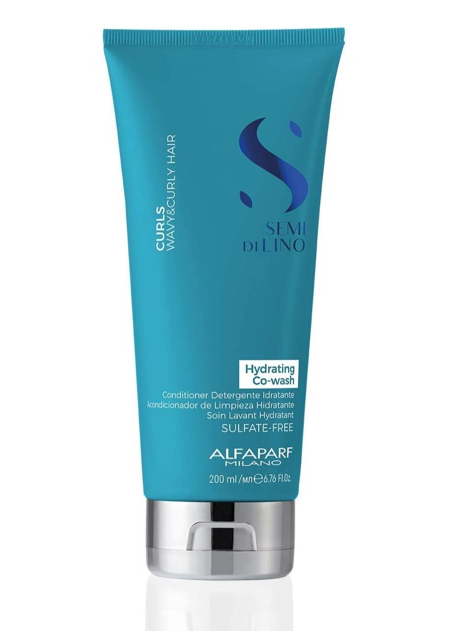 Alfaparf Milano Semi Di Lino Curls Hydrating Co-wash, Sulfate Free 200mL