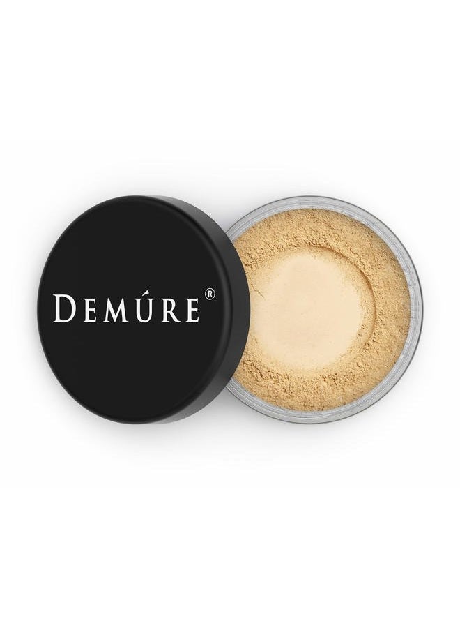 Demure Mineral Make Up, Medium Warm Mineral Foundation Makeup, Concealer Makeup, Natural Makeup Made with Pure Crushed Minerals, Loose Face Powder.
