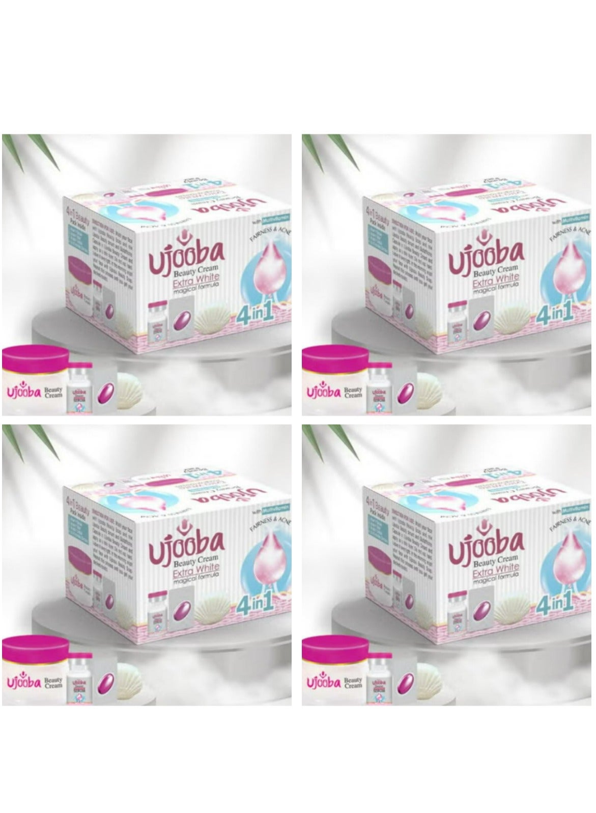 Beauty Cream Extra White 4 in 1 Magical Formula 4 Pcs