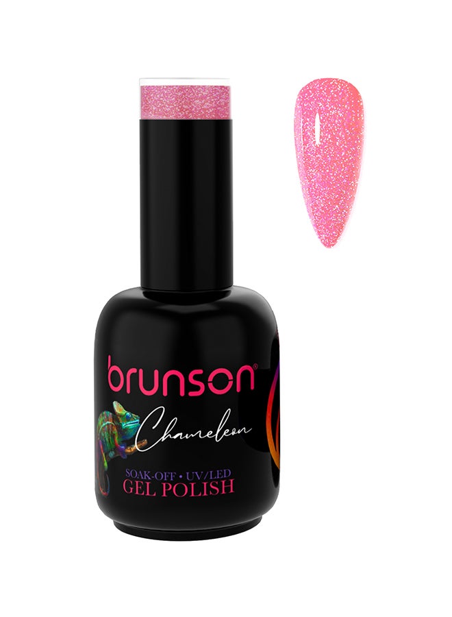 Chameleon Gel Nail Polish 18ml Gel Nails with Glossy Shine Finish, Long-Lasting Soak off UV Gel Polish for Nail Art French Manicure Pedicure. Salon Quality Chip Resistant Gel Extension Acrylic Nails