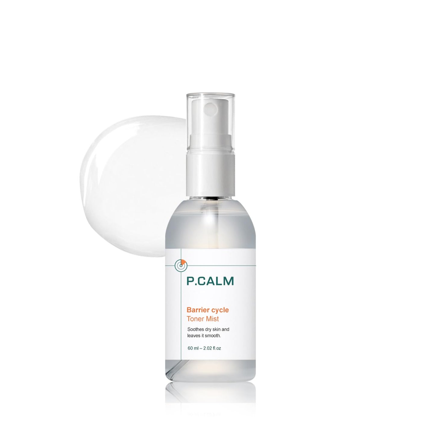 P.Calm Barrier Cycle Toner Mist â€“ Papaya Extract, Centella Asiatica & Hyaluronic Acid for Hydration & Soothing, Korean Skincare (60ml / 2.02 fl.oz)