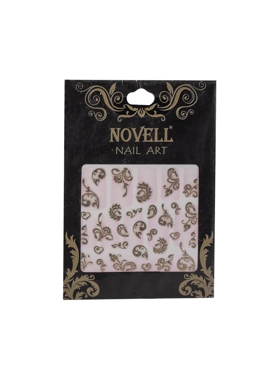 Novell Nail Art Stickers - Assorted Designs, Easy-to-Apply for Stunning Nail Art