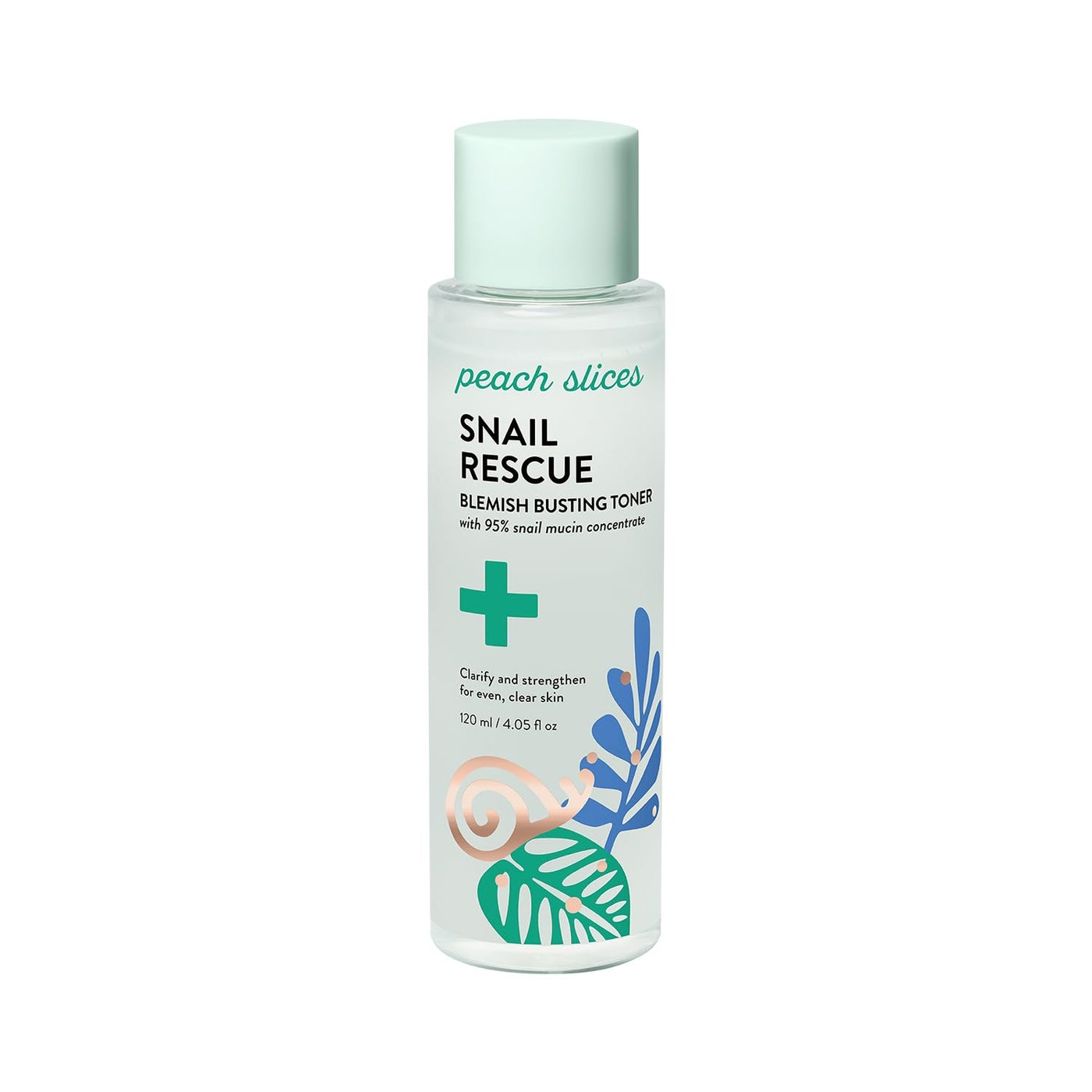 Peach Slices - Snail Rescue Blemish Busting Toner (4.05 oz) - 95% Snail Mucin Concentrate - Clarify, Strengthen, Balance - Hyaluronic Acid & CICA - Vegan & Cruelty Free - Korean Skin Care & Beauty