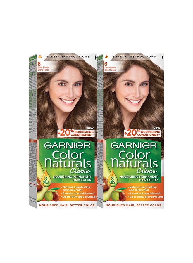 Color Naturals 6 Dark Blonde Haircolor Pack of 2
