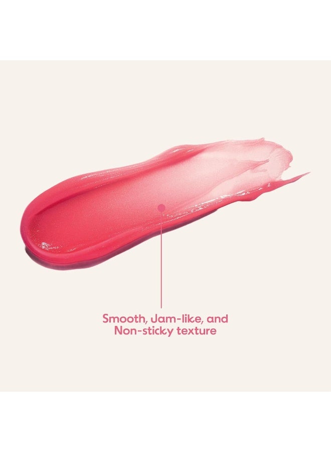 Pomegranate Honey 3-in-1 Lip Balm 10ml — Moisturizing, Plumping & Tinted Lip Care — Glossy Hydrating Lip Balm for Soft, Smooth Lips, 0.33 oz - image 5