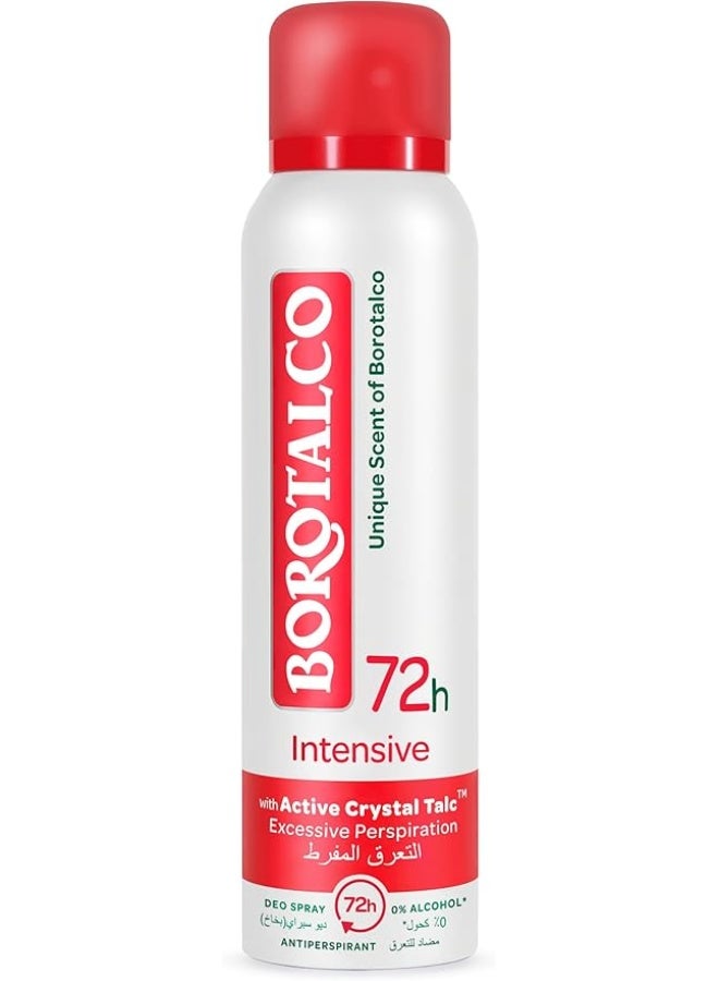 Intensive with Active Crystal Talc Excessive Perspiration Deodorant Spray 72 Hr 150ml