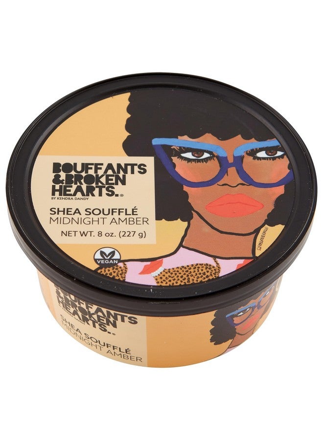 Scented Whipped Shea Butter For Skin Moisturizing African Raw Shea Butter Almond Oil And Coconut (Midnight Amber Souffle 8Oz)