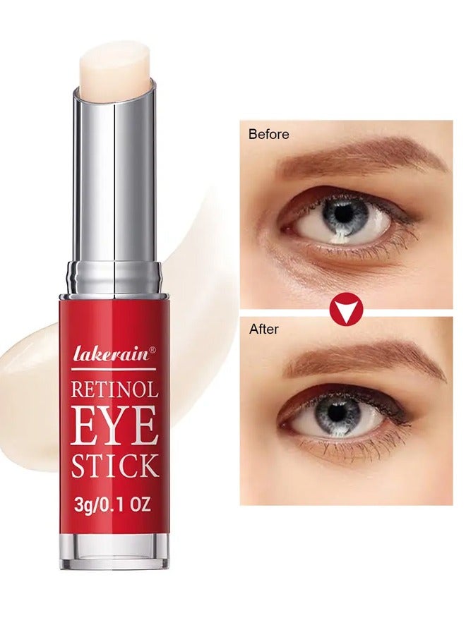 Retinol Eye Stick Eye Repair and Treatment Silk Protein Anti-Wrinkle and Firming Paste for Eye Skin Reduce Appearance of Fine Lines Anti-Aging Dark Circles & Puffiness Eye Cream
