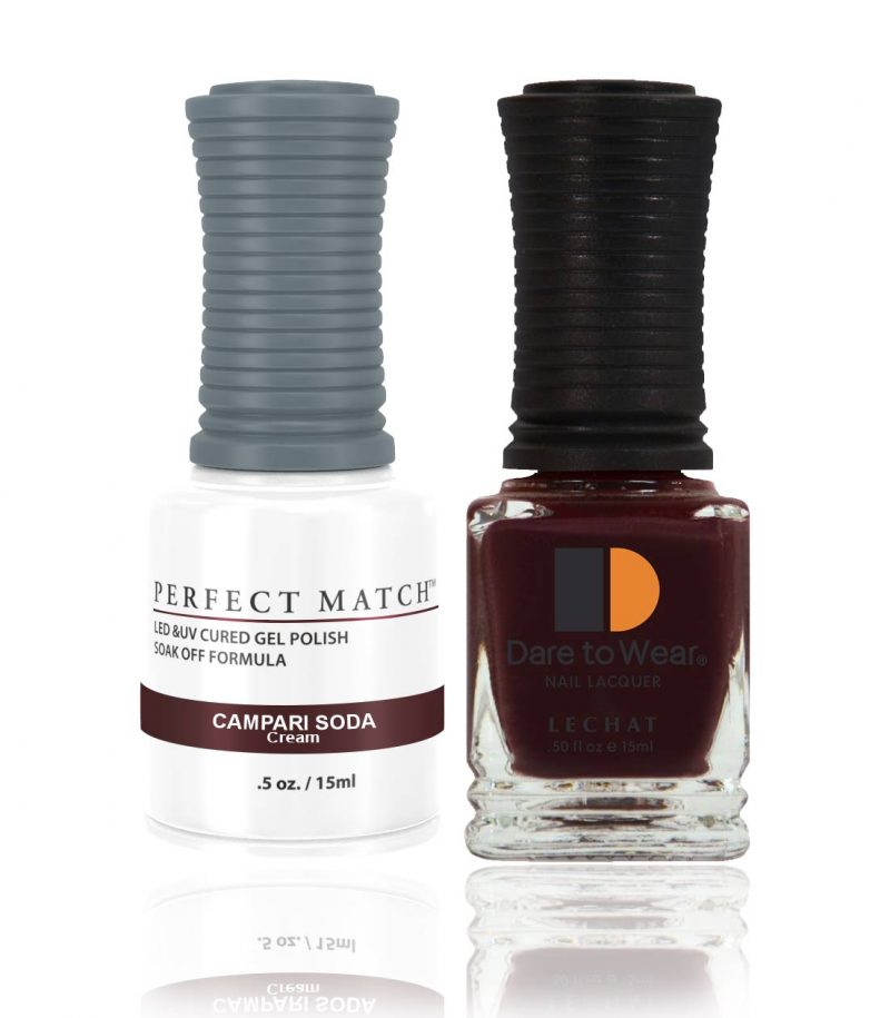 Perfect Match Gel Nail Polish 15ml Soak Off Long Lasting High Shine UV LED Gel Non Toxic Easy Application Wide Color Range for Manicure and Pedicure Campari Soda PMS29